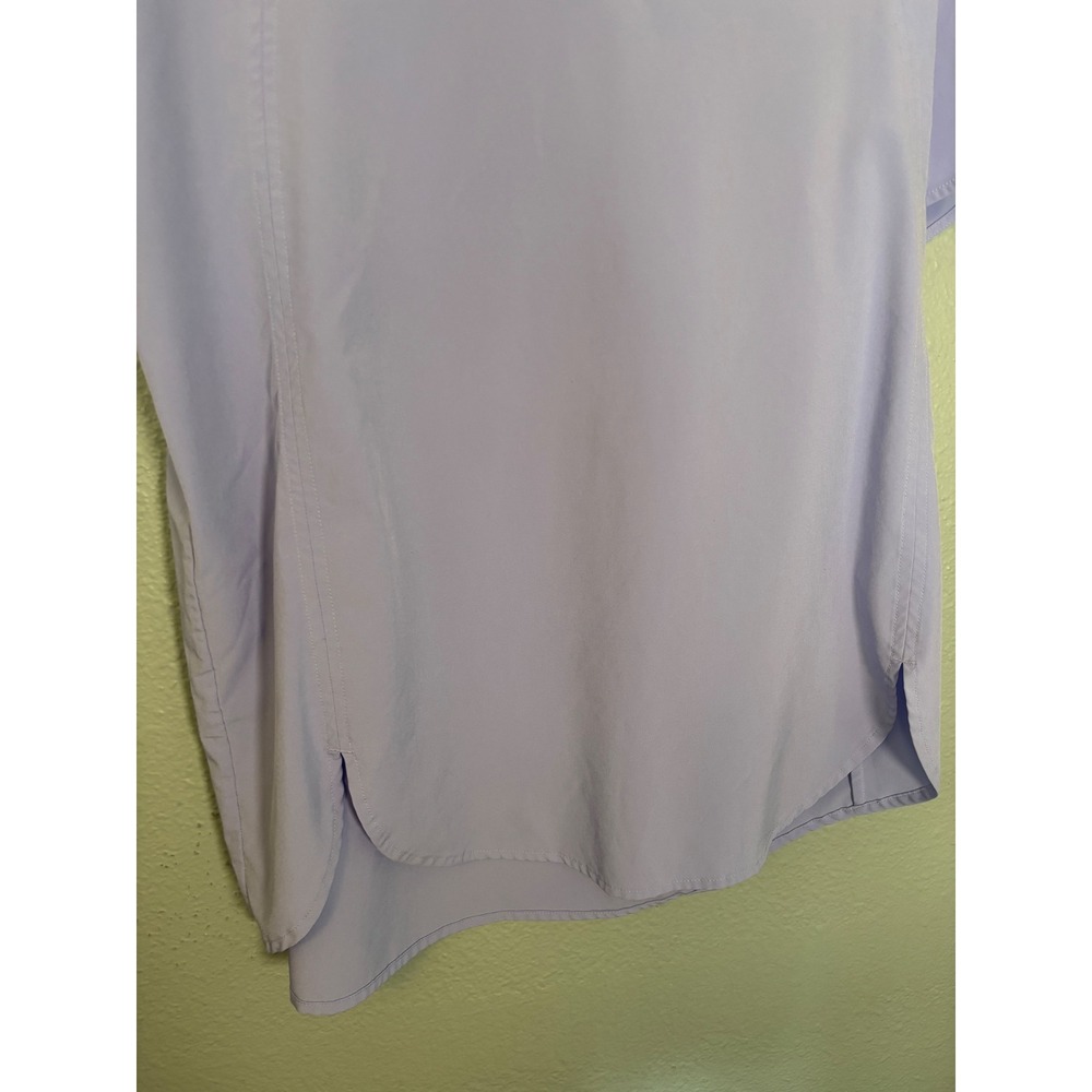 Athleta Zephyr V-Neck Top Lavender Purple Short Sleeve Size Medium - Picture 5 of 10